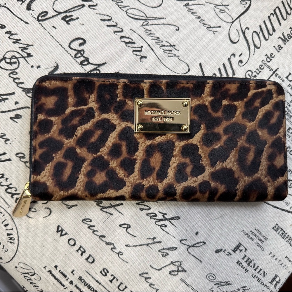 Michael Kors Leopard Print Wallet
